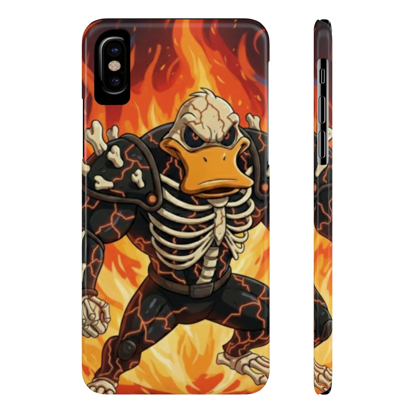 Halloween Agent Quacks Series Slim Phone Cases - Skeleton Quacks Design