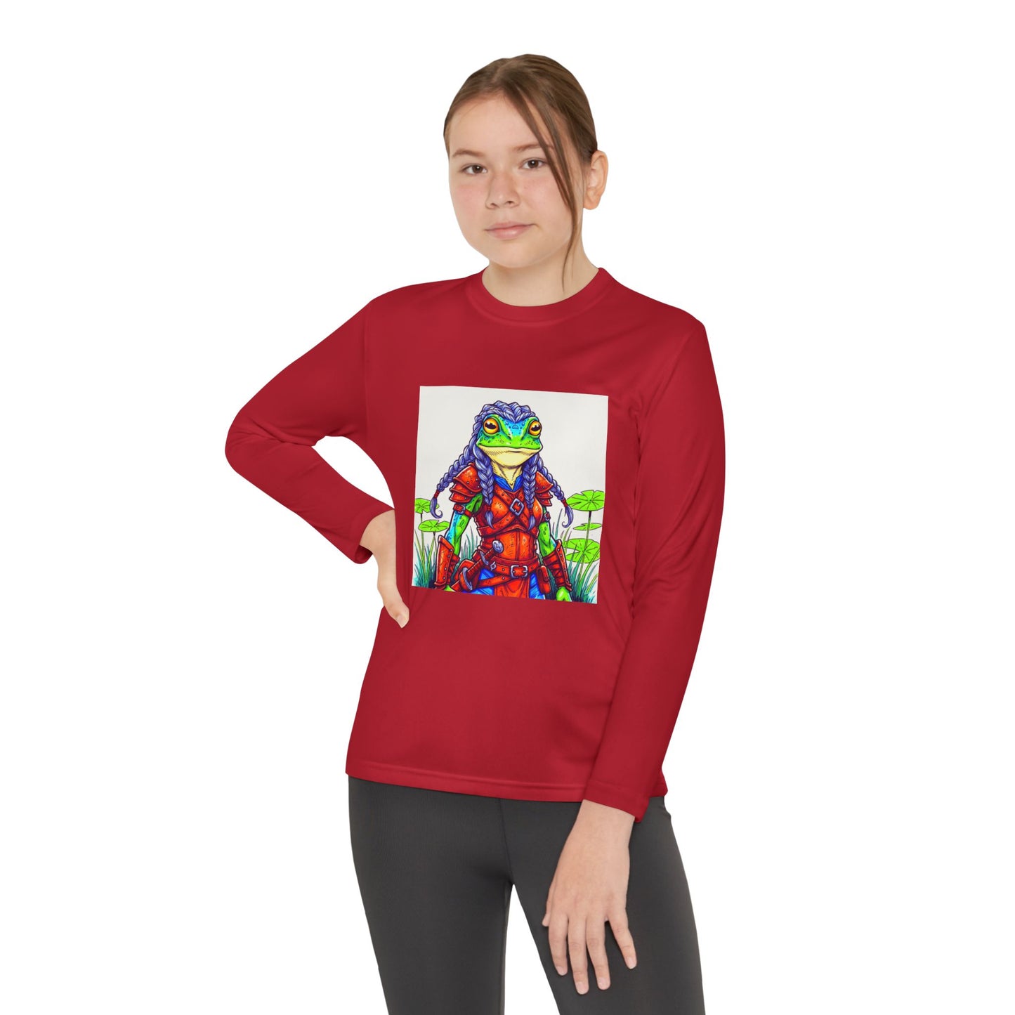 Agent Quacks Series Youth Long Sleeve Competitor Tee - Sarella Design