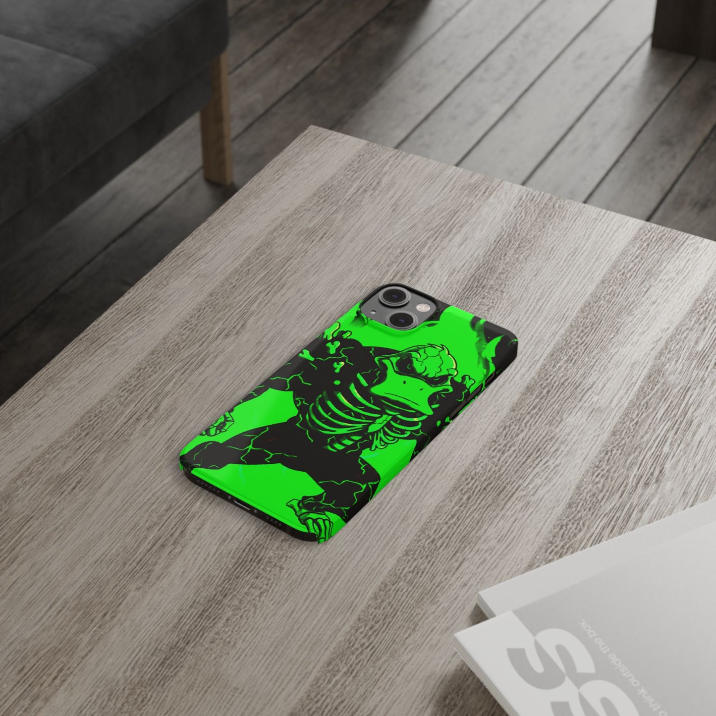 Halloween Agent Quacks Series Slim Phone Cases - Skeleton Quacks Design