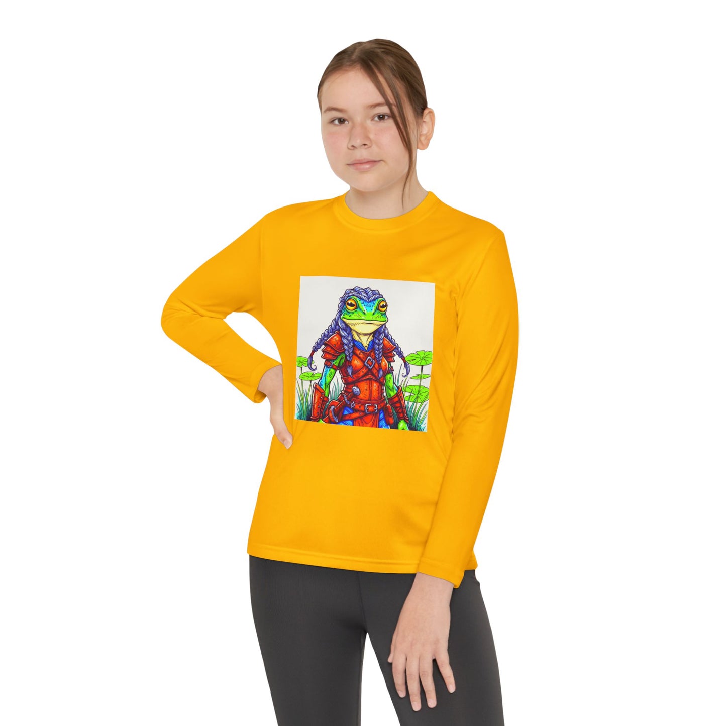 Agent Quacks Series Youth Long Sleeve Competitor Tee - Sarella Design