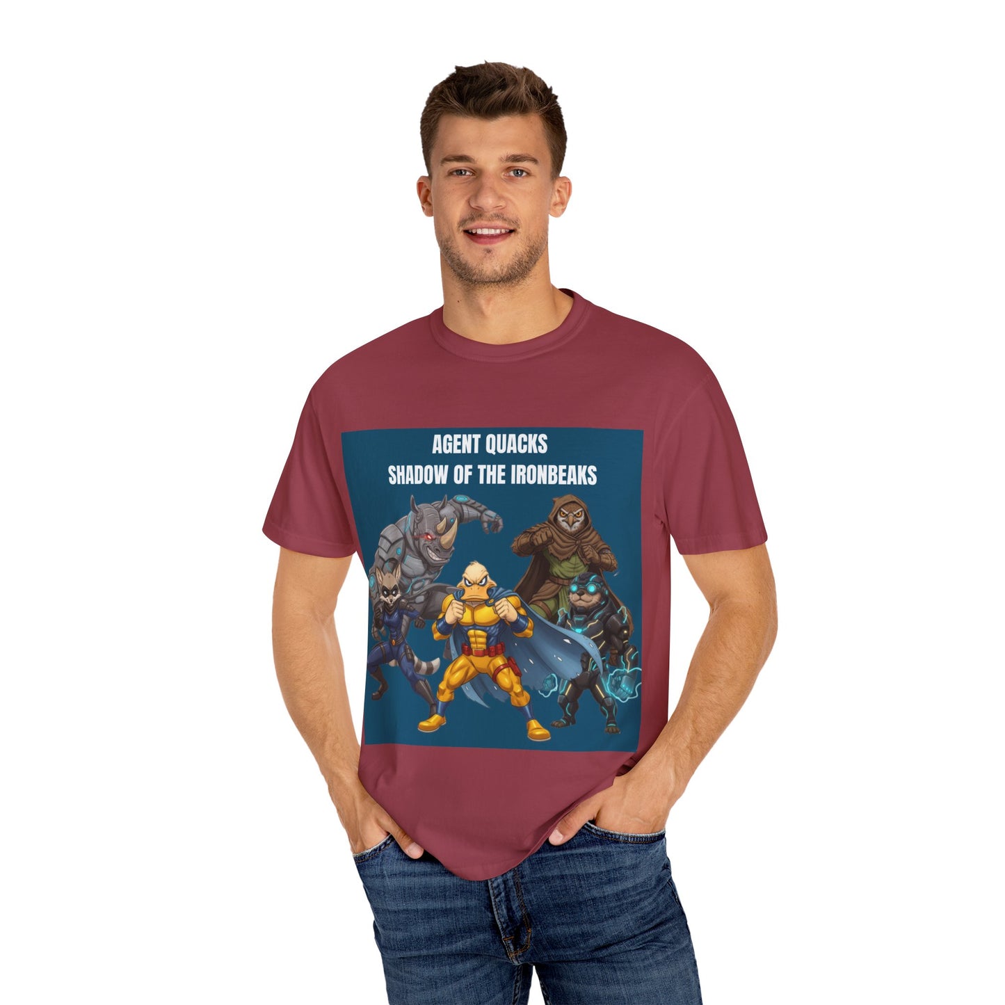 Agent Quacks – Shadow of the Iron Beaks | Unisex Garment-Dyed T-Shirt