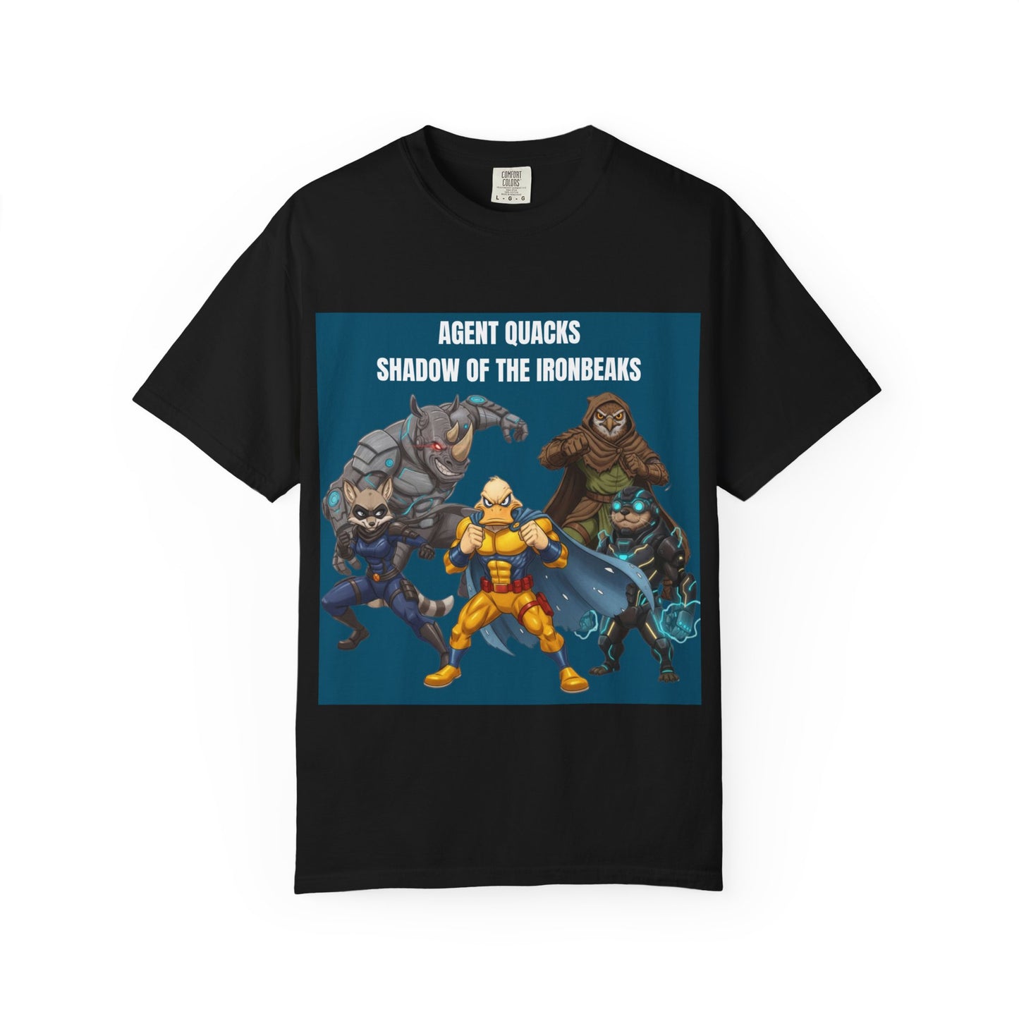 Agent Quacks – Shadow of the Iron Beaks | Unisex Garment-Dyed T-Shirt