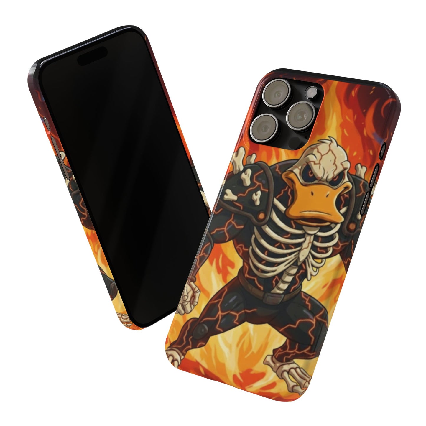 Halloween Agent Quacks Series Slim Phone Cases - Skeleton Quacks Design