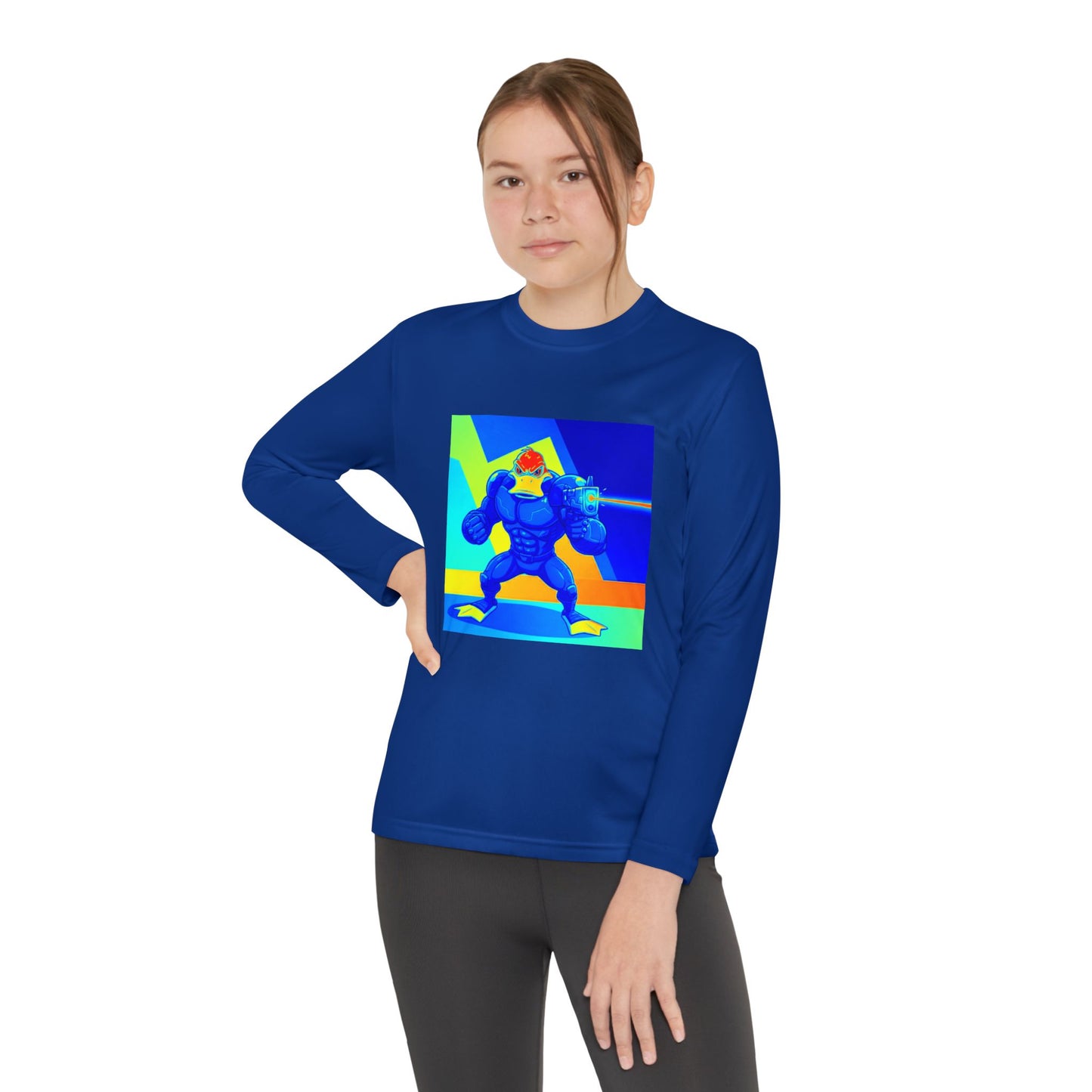 Agent Quacks Series Youth Long Sleeve Competitor Tee - Quacks Design