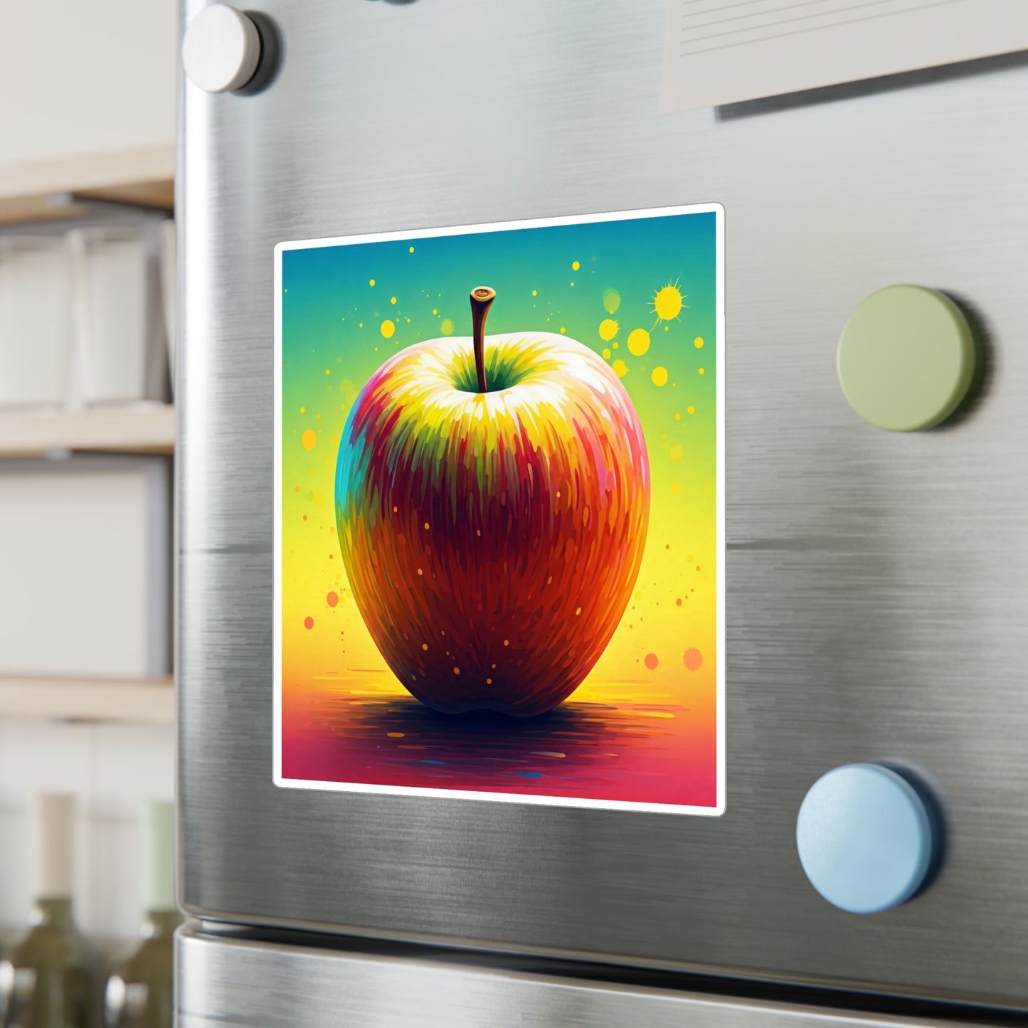 Vibrant Apple Kiss-Cut Vinyl Decals