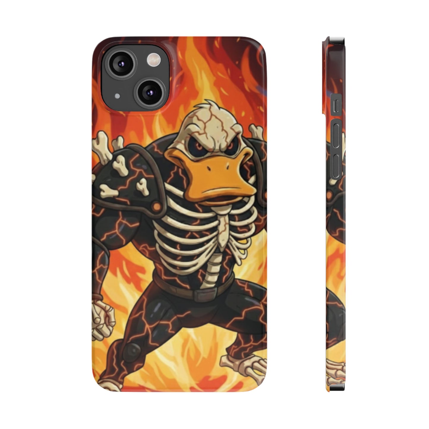 Halloween Agent Quacks Series Slim Phone Cases - Skeleton Quacks Design