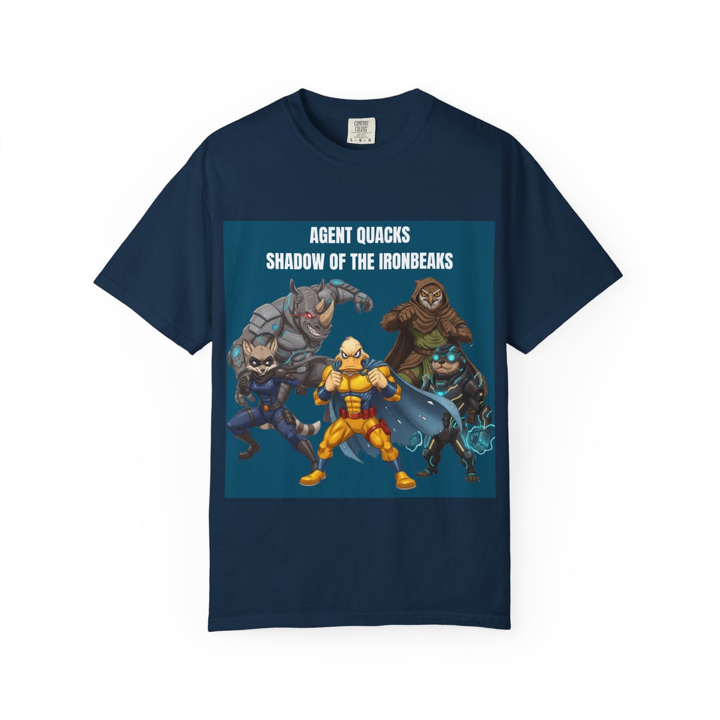 Agent Quacks – Shadow of the Iron Beaks | Unisex Garment-Dyed T-Shirt