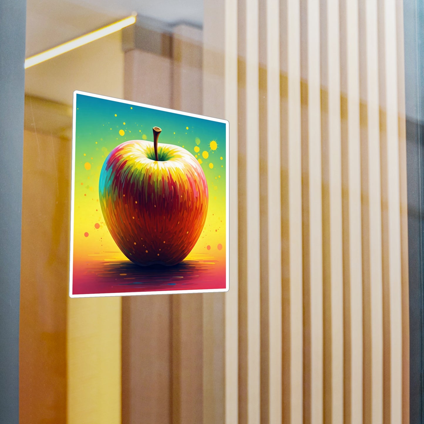 Vibrant Apple Kiss-Cut Vinyl Decals