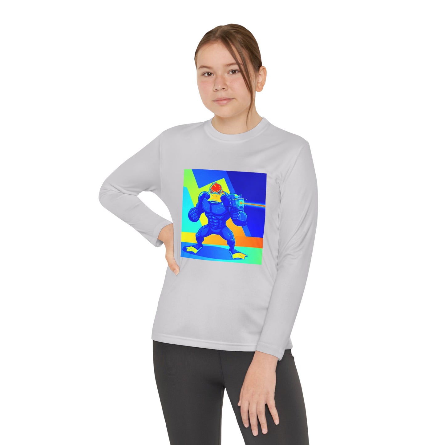 Agent Quacks Series Youth Long Sleeve Competitor Tee - Quacks Design