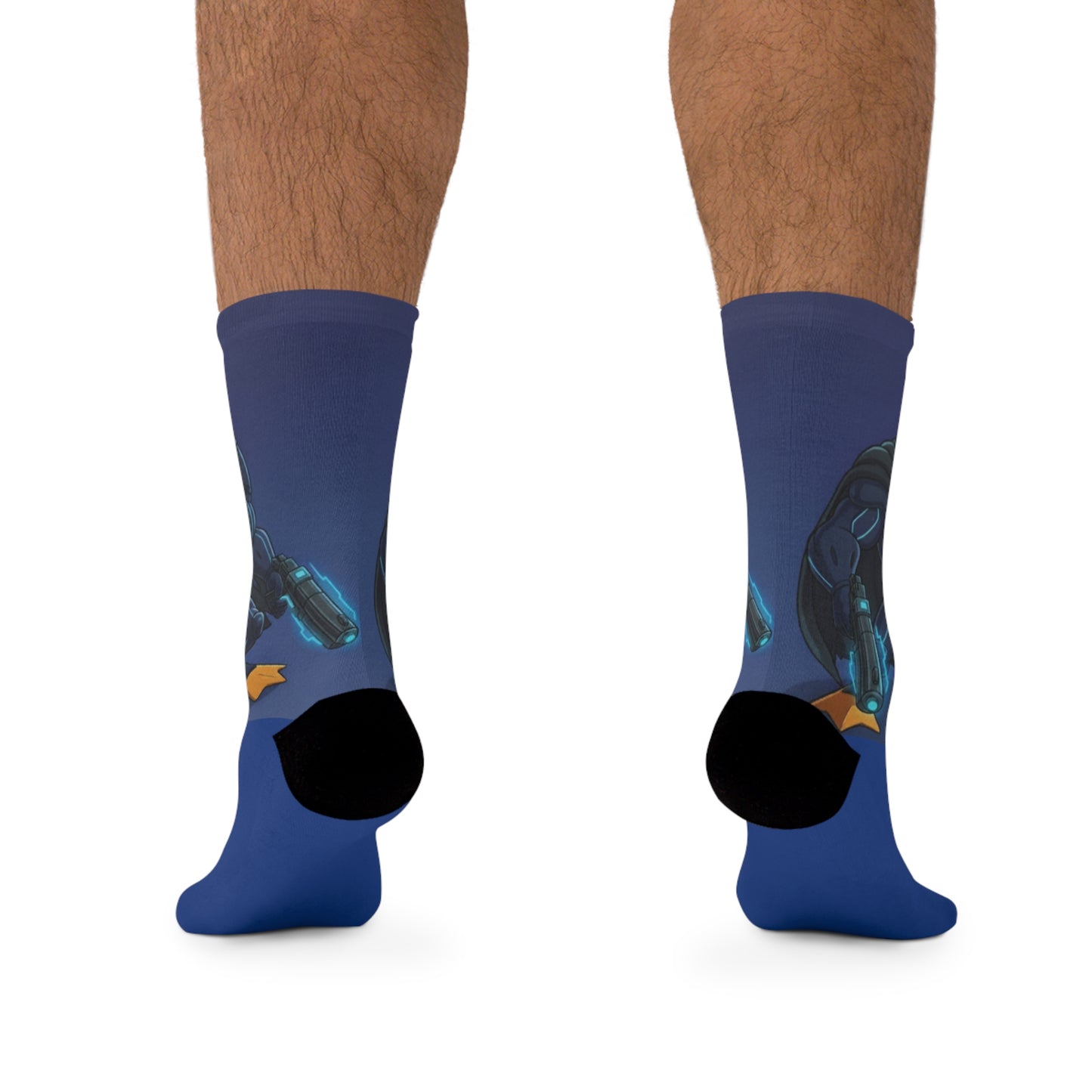 Agent Quacks Series Recycled Poly Socks - Vigilante Quacks Design