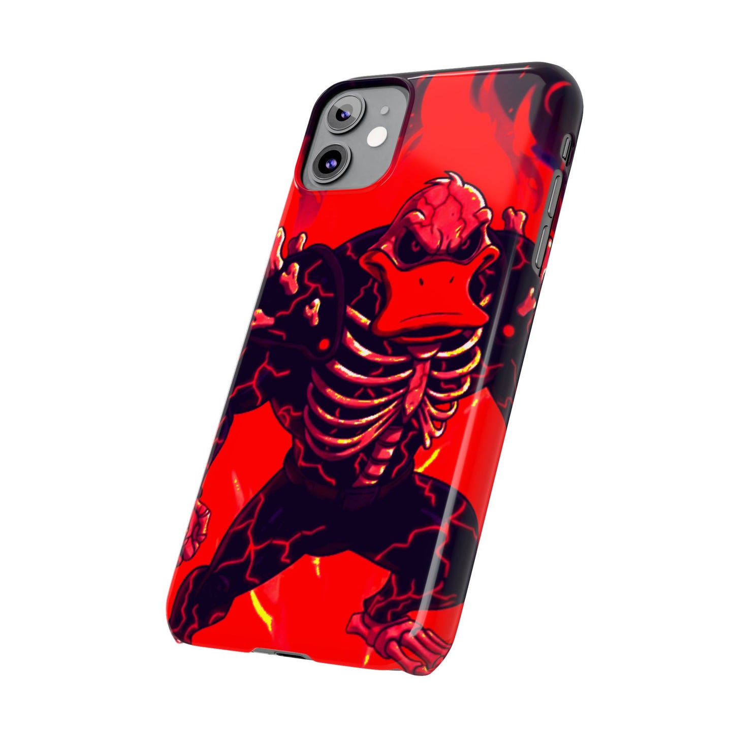 Halloween Agent Quacks Series Slim Phone Cases - Skeleton Quacks Design