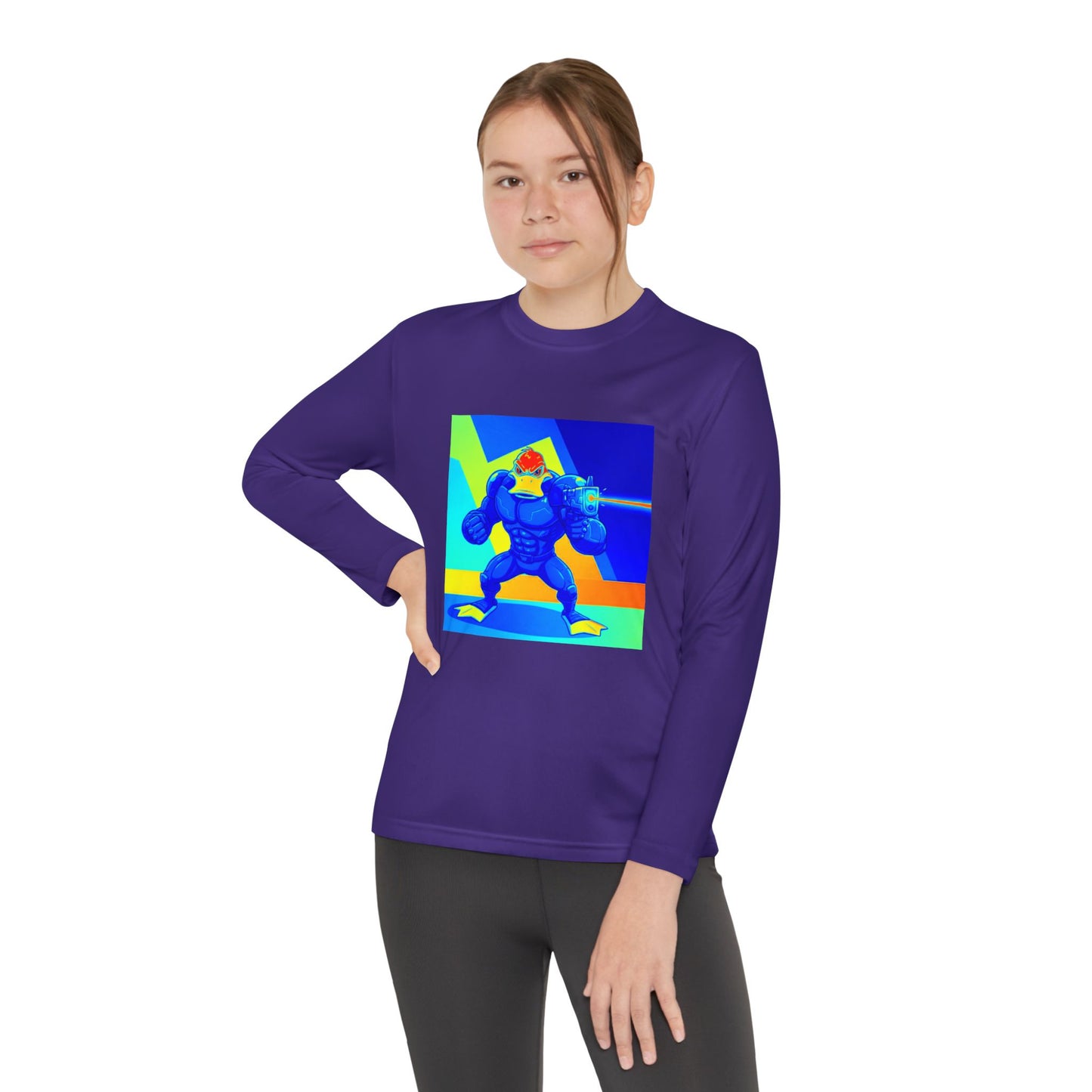Agent Quacks Series Youth Long Sleeve Competitor Tee - Quacks Design