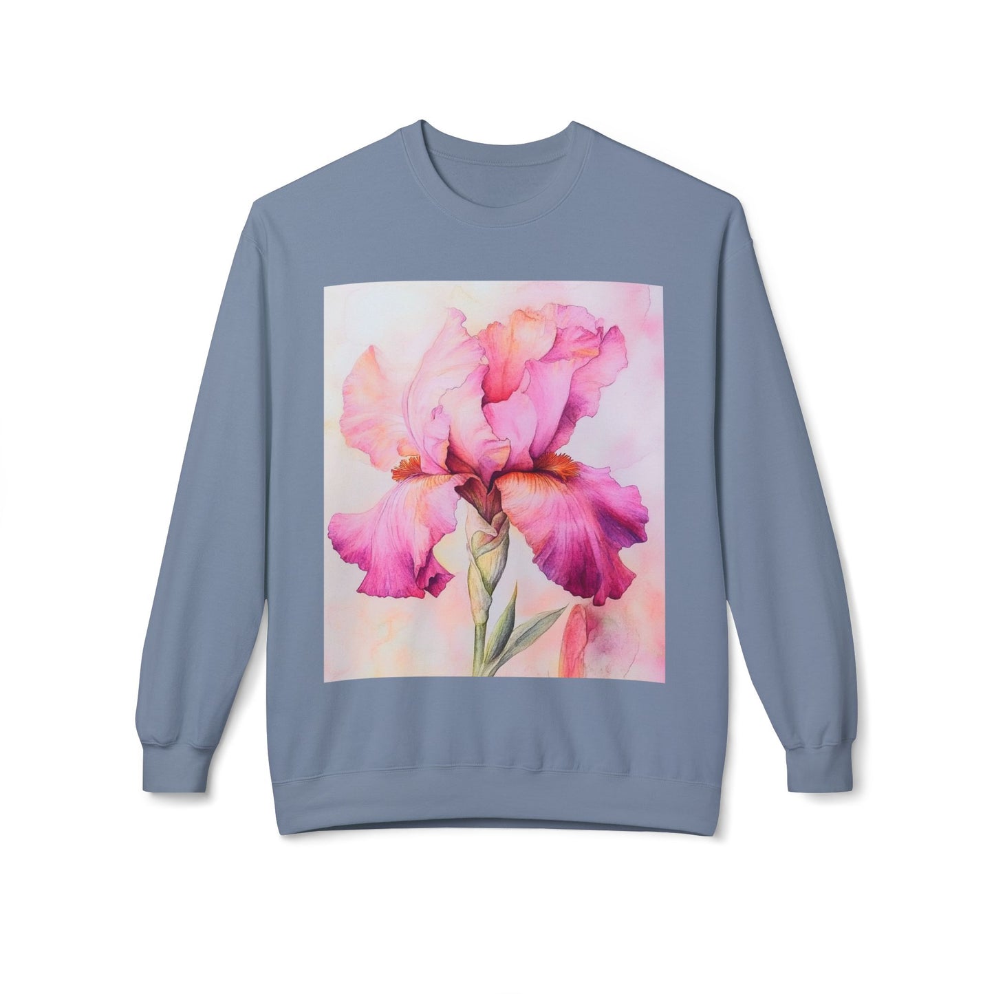 Floral Print Crewneck Sweatshirt, Cozy Sweatshirt, Spring Fashion, Gift for Her, Casual Outfit, Comfortable Fleece