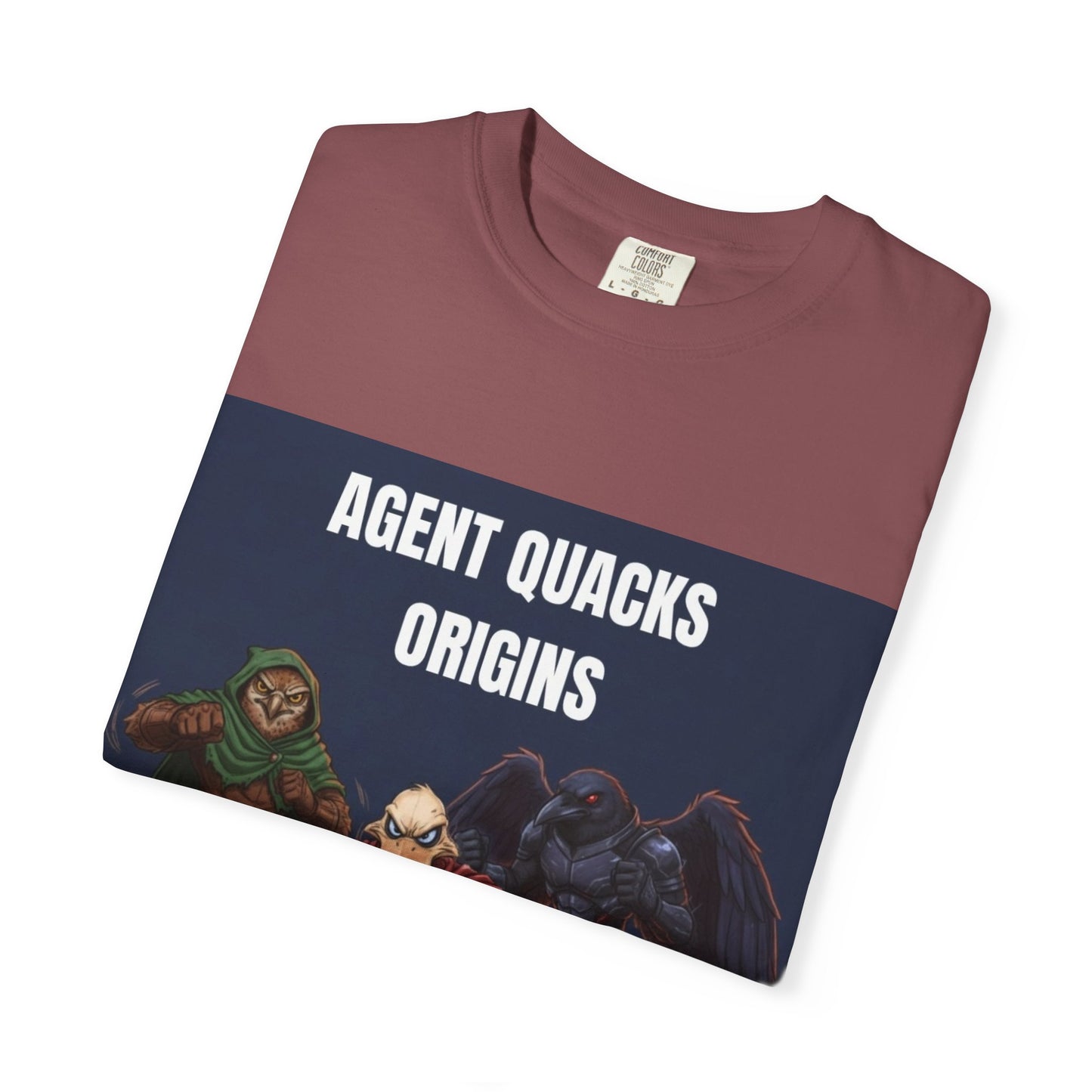 Agent Quacks – Origins | Unisex Garment-Dyed T-Shirt