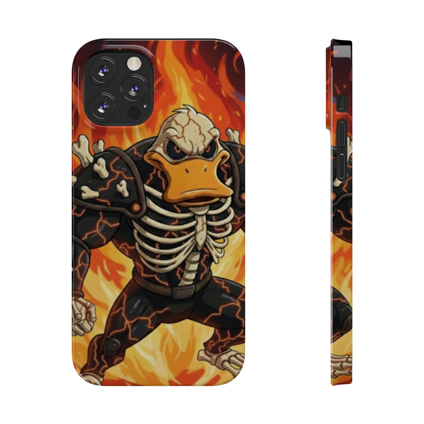 Halloween Agent Quacks Series Slim Phone Cases - Skeleton Quacks Design