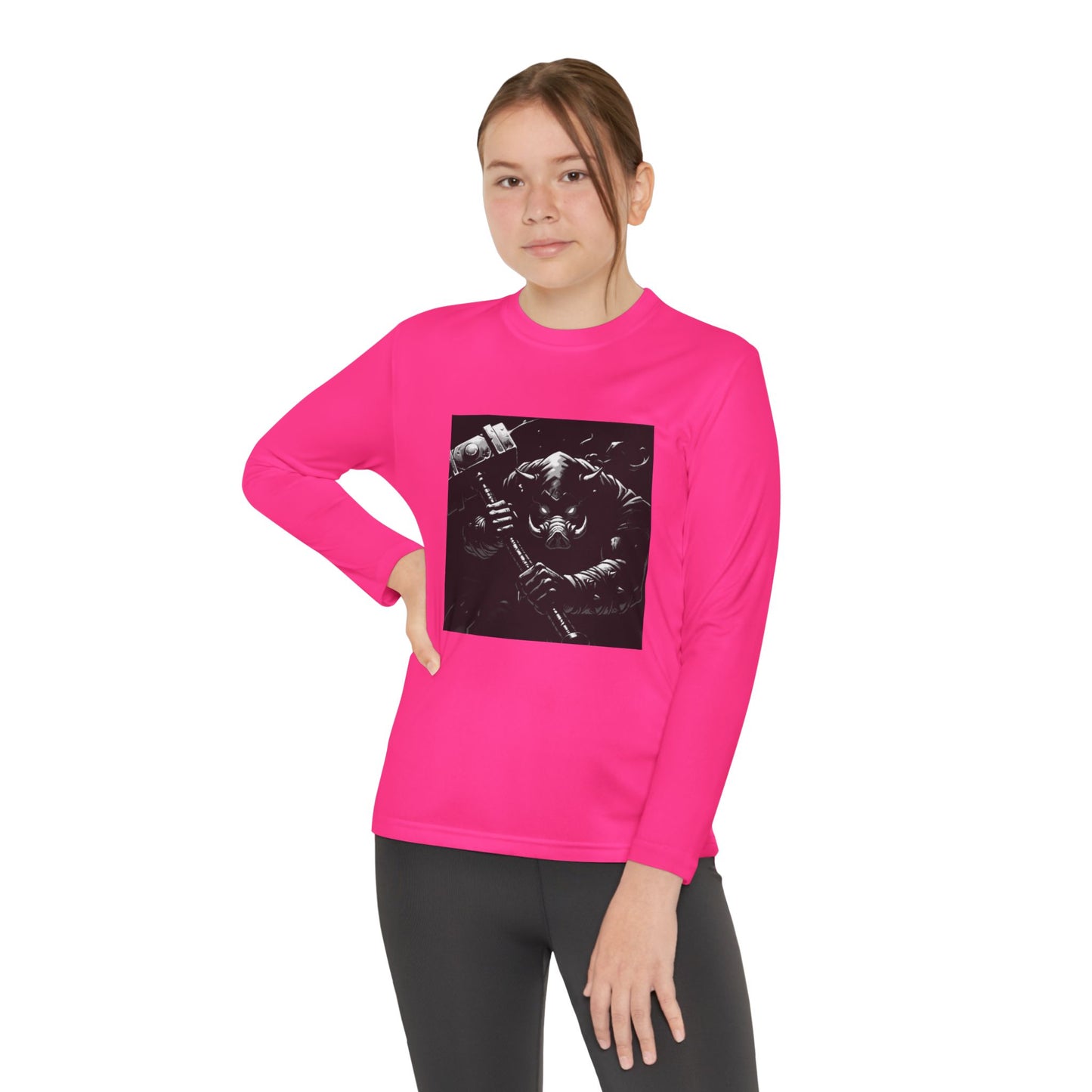 Agent Quacks Series Youth Long Sleeve Competitor Tee - Bloodtusk Design