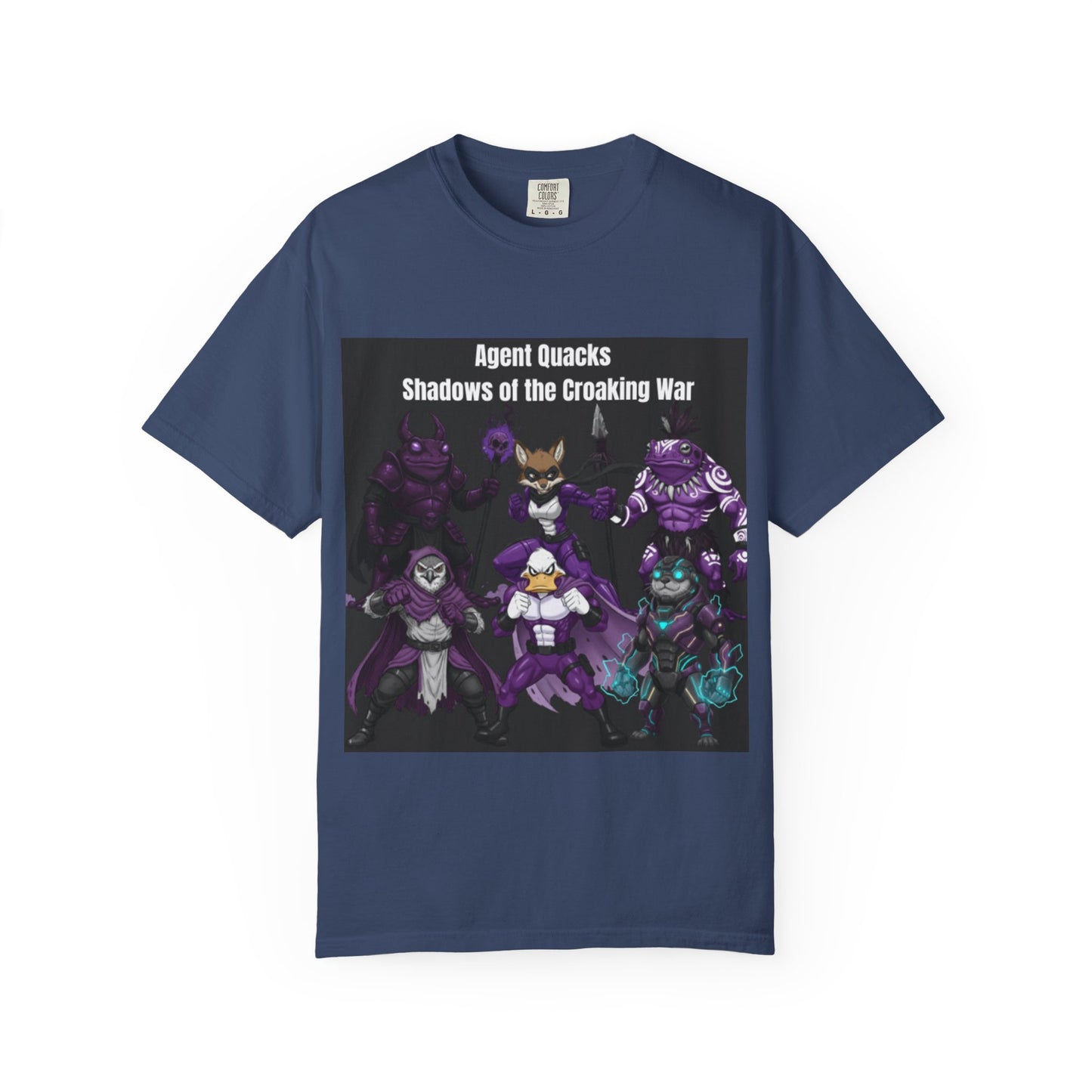 Agent Quacks – Shadows of the Croaking War | Unisex Garment-Dyed T-Shirt
