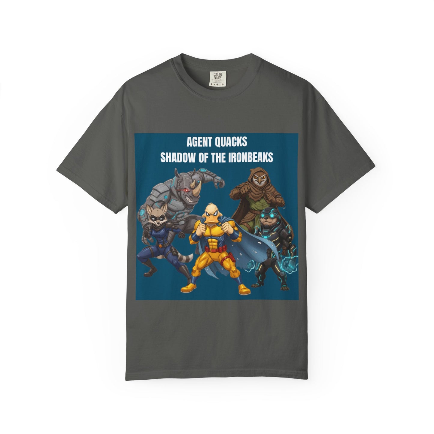 Agent Quacks – Shadow of the Iron Beaks | Unisex Garment-Dyed T-Shirt