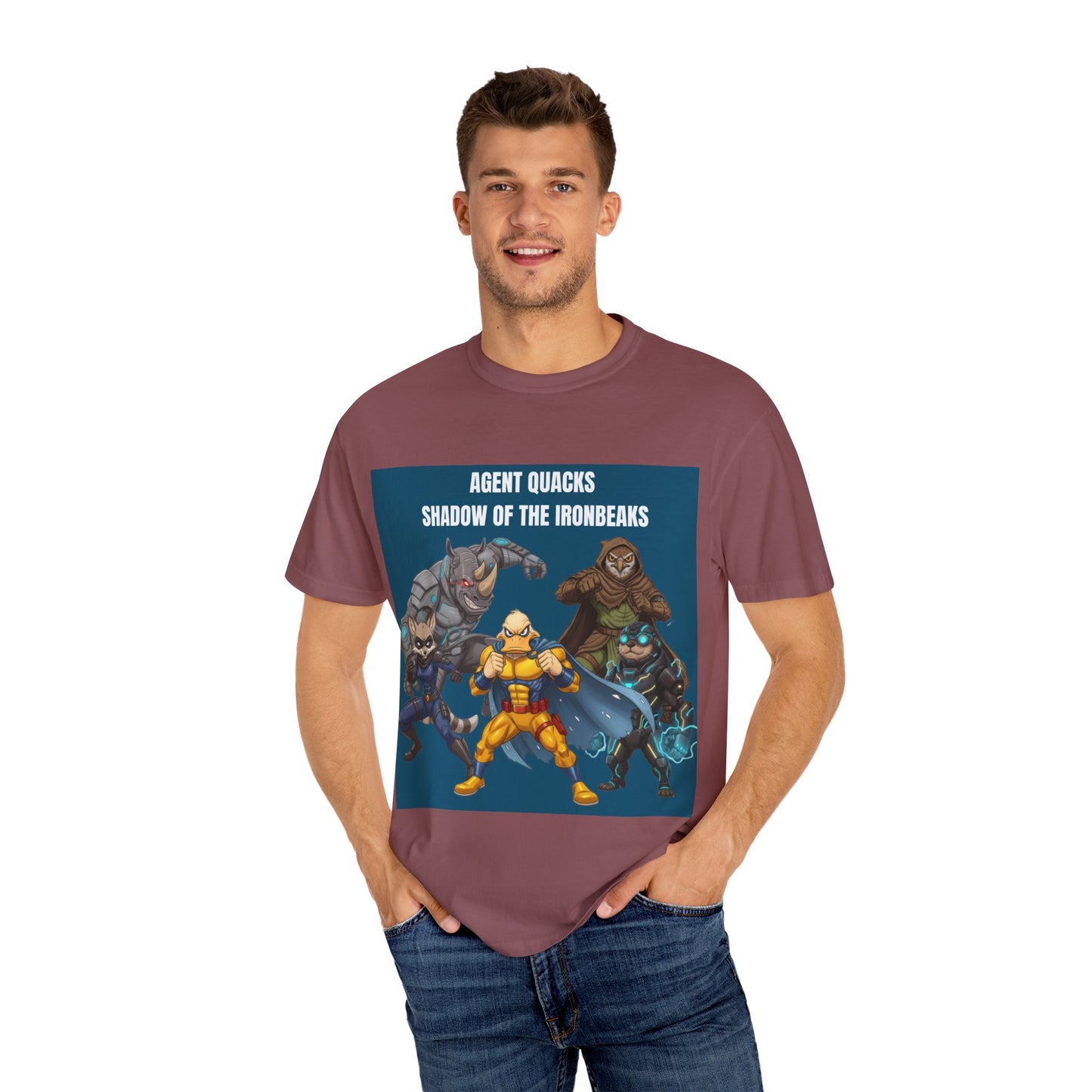 Agent Quacks – Shadow of the Iron Beaks | Unisex Garment-Dyed T-Shirt