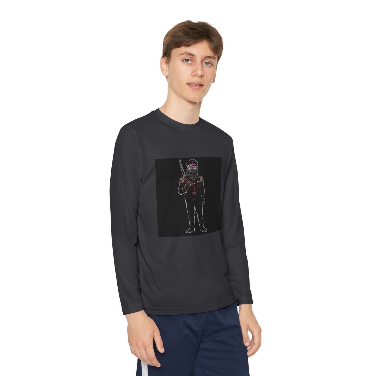 Agent Quacks Series Youth Long Sleeve Competitor Tee - General Talon Design