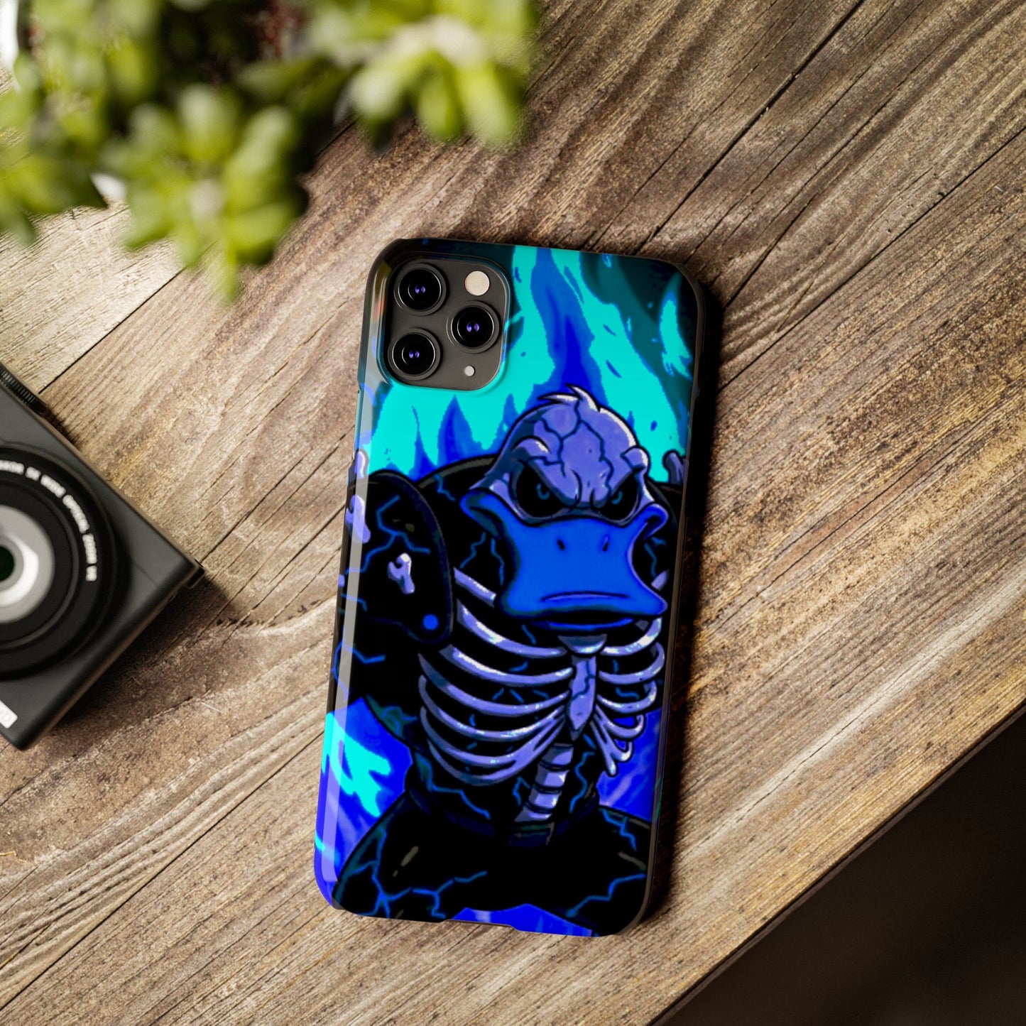 Halloween Agent Quacks Series Slim Phone Cases - Skeleton Quacks Design