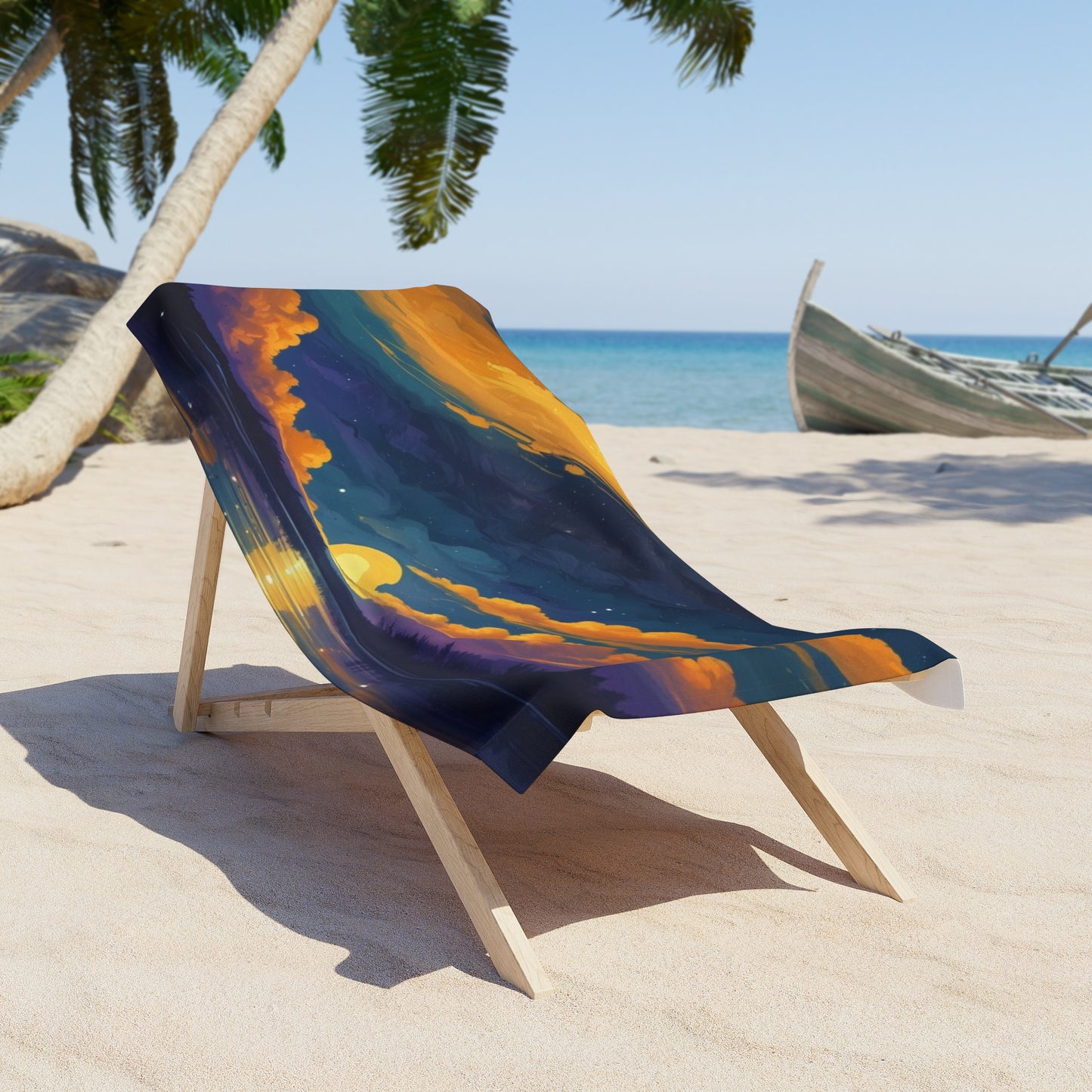 Sunset Painting Beach Towel