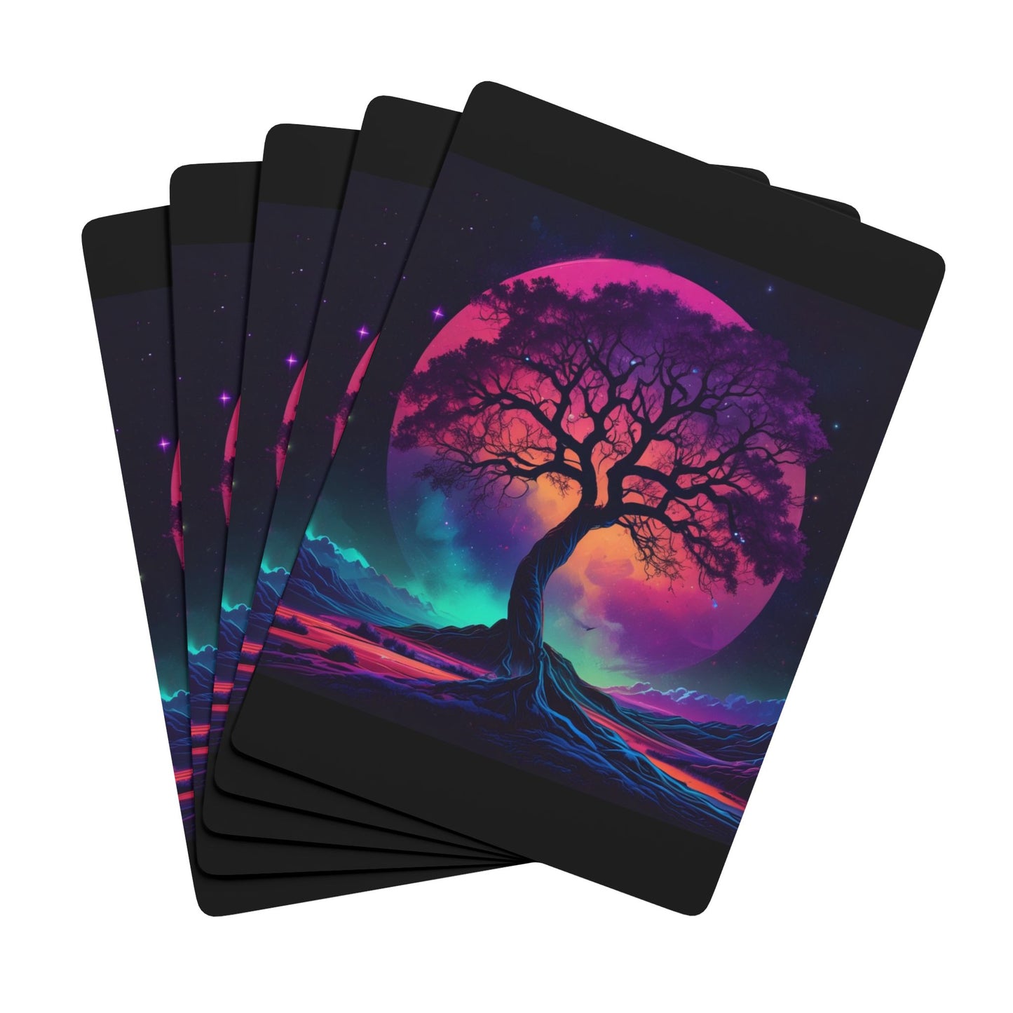 Neon Tree Poker Playing Cards