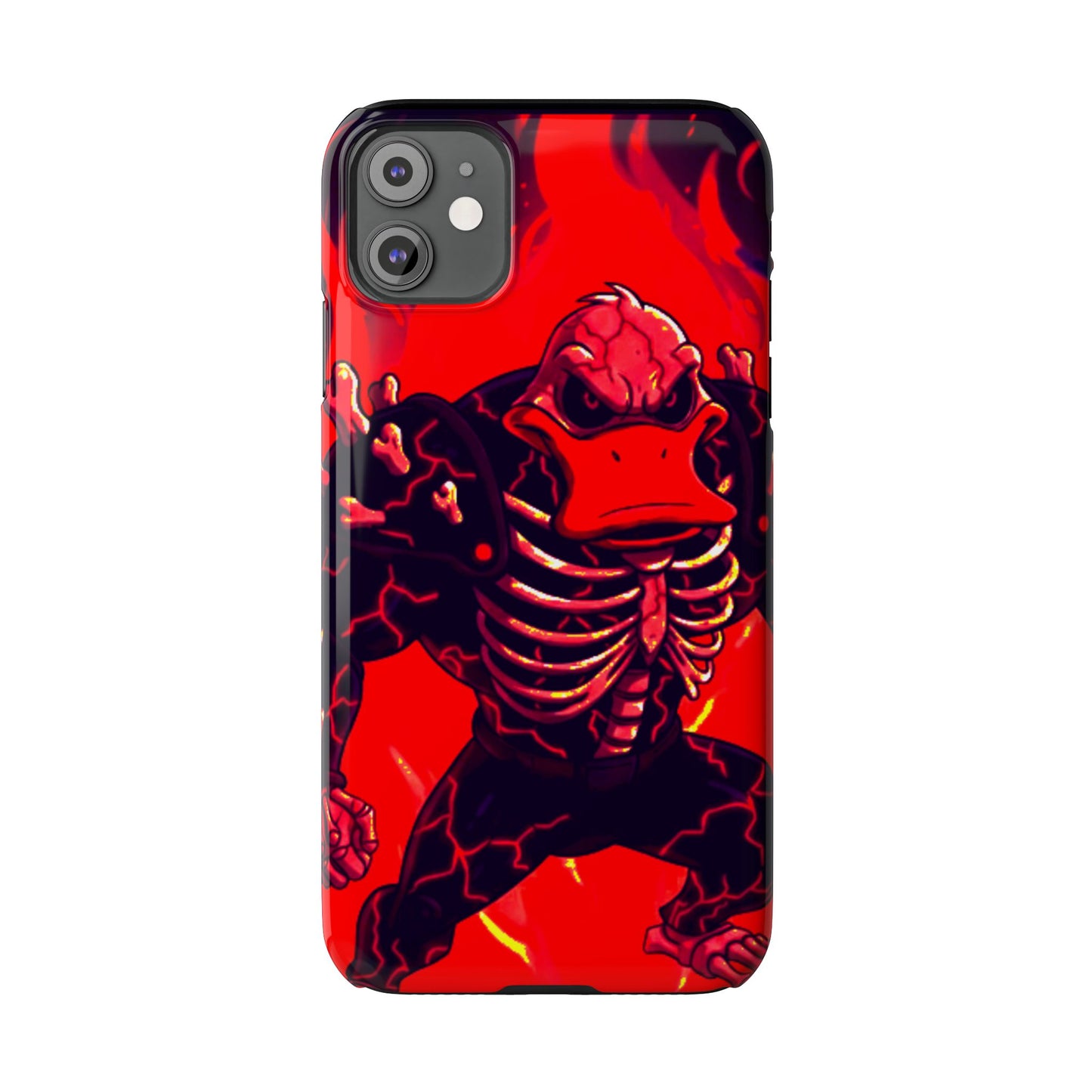 Halloween Agent Quacks Series Slim Phone Cases - Skeleton Quacks Design