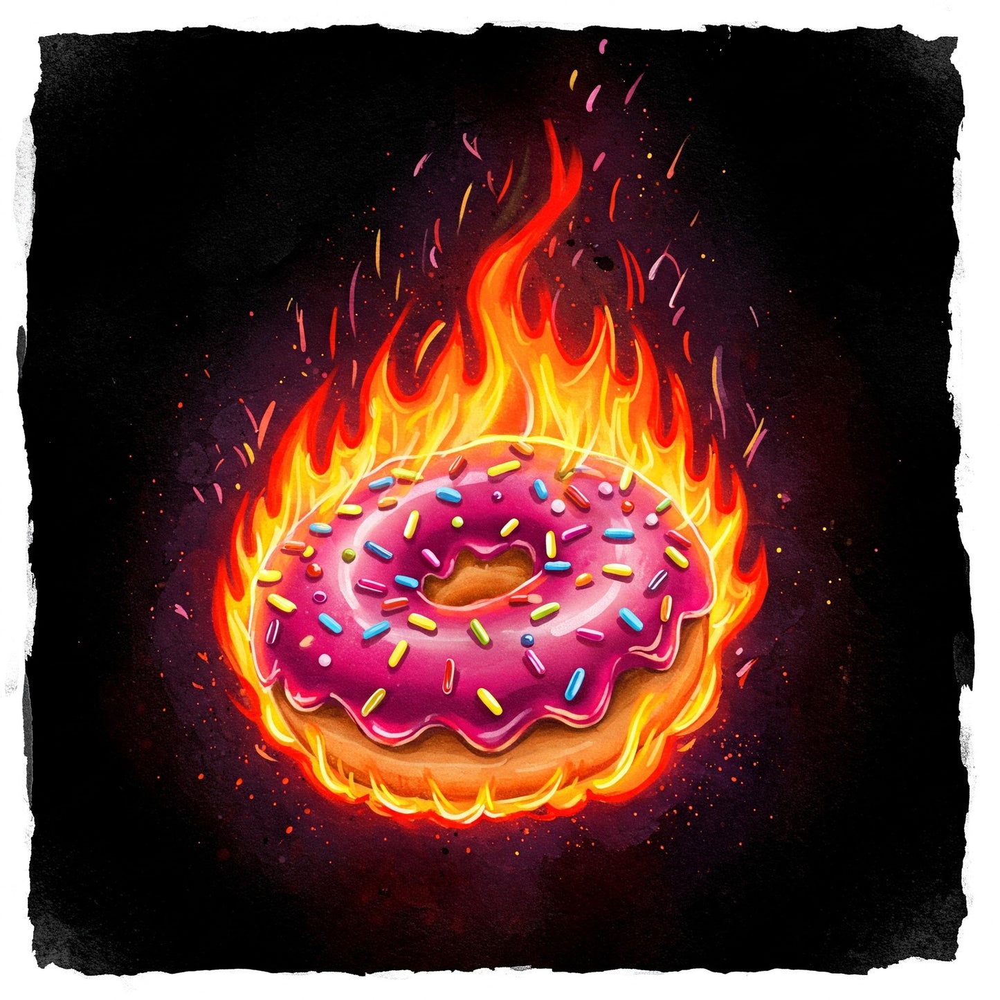 Donuts On Fire Collection of 100