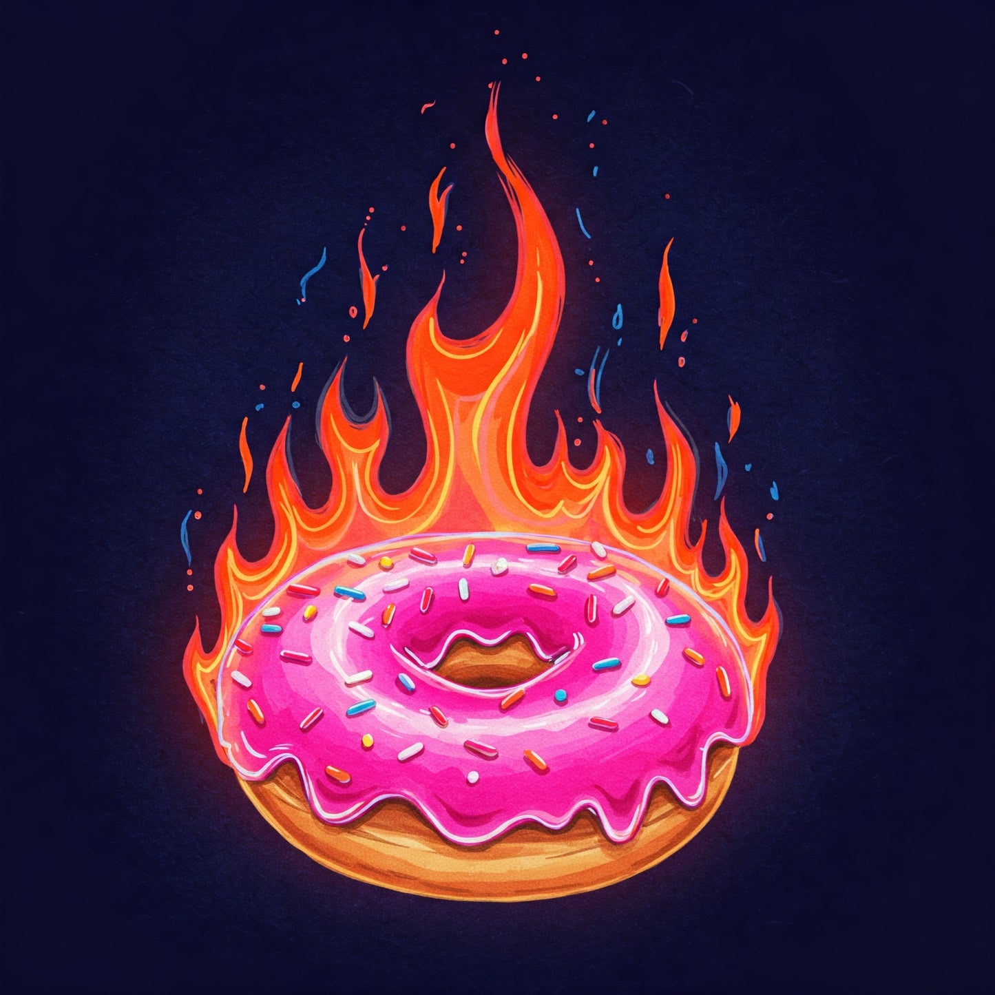 Donuts On Fire Collection of 100