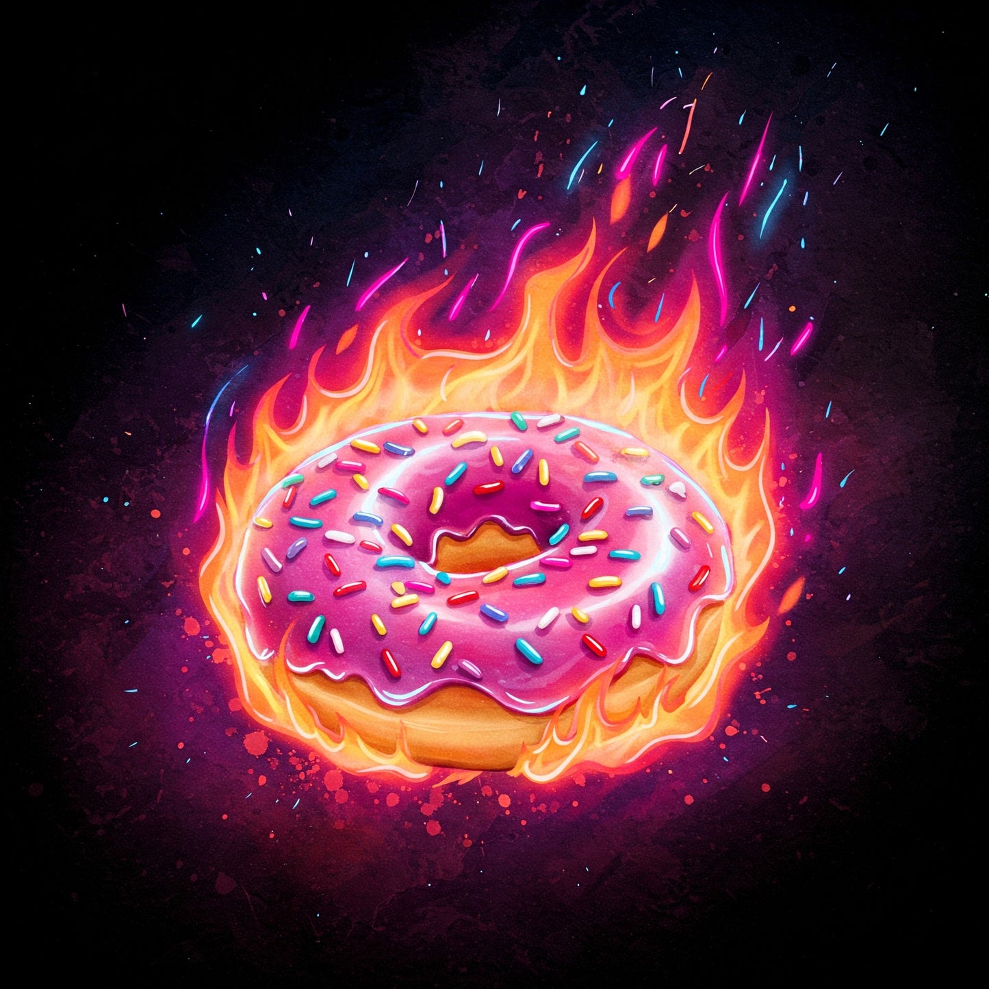Donuts On Fire Collection of 100