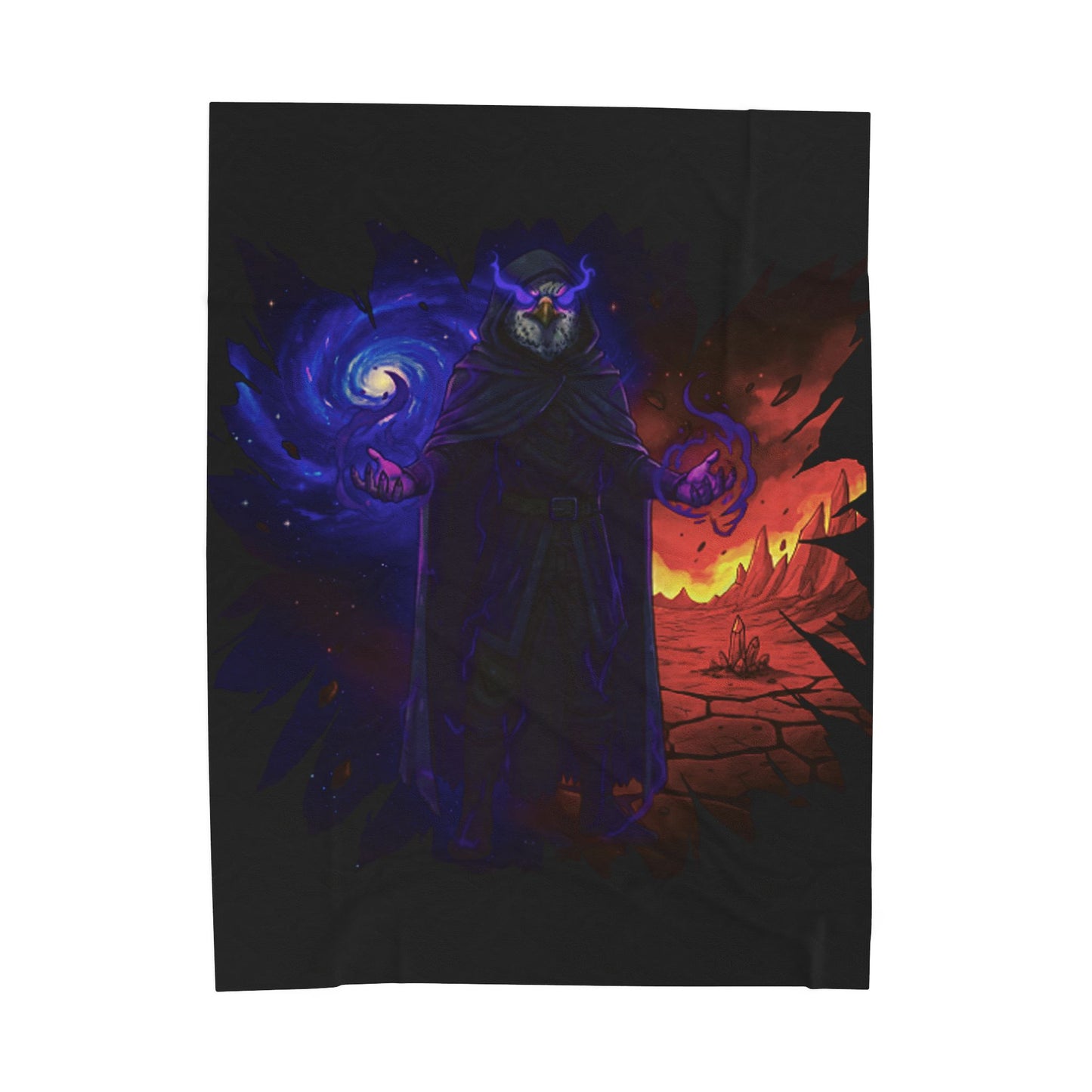 Halloween Agent Quacks Series Velveteen Plush Blanket - Wizard Talon Design