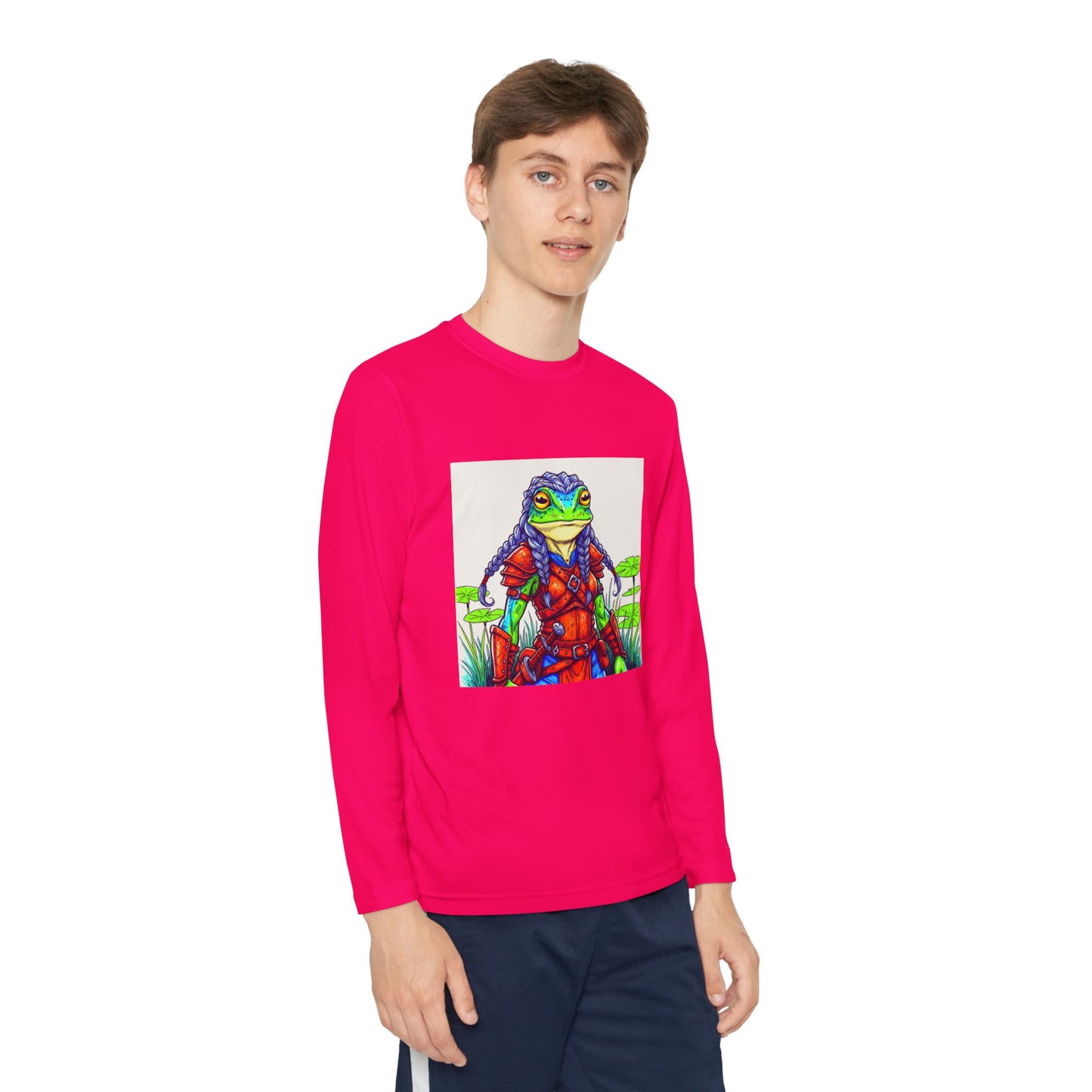 Agent Quacks Series Youth Long Sleeve Competitor Tee - Sarella Design