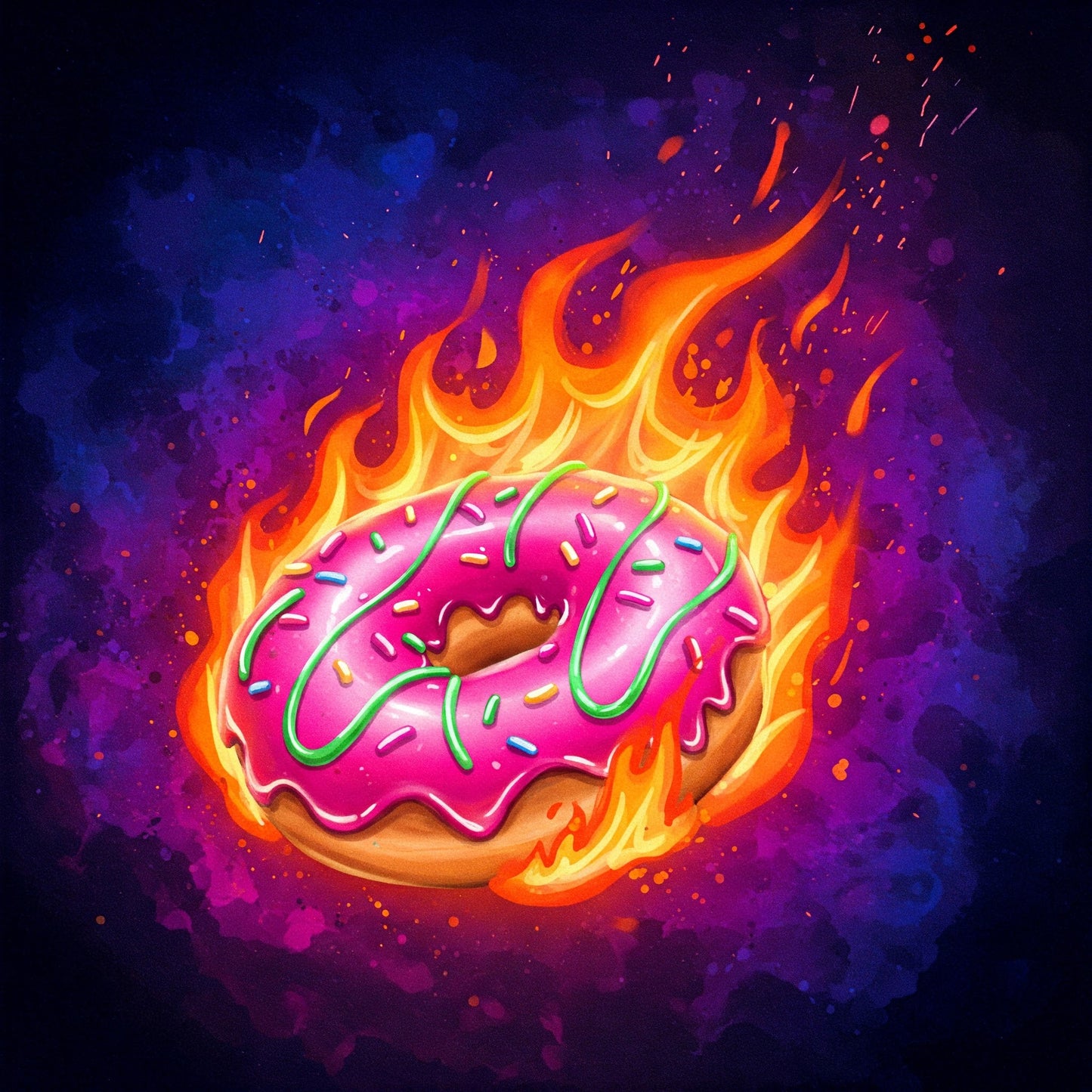 Donuts On Fire Collection of 100