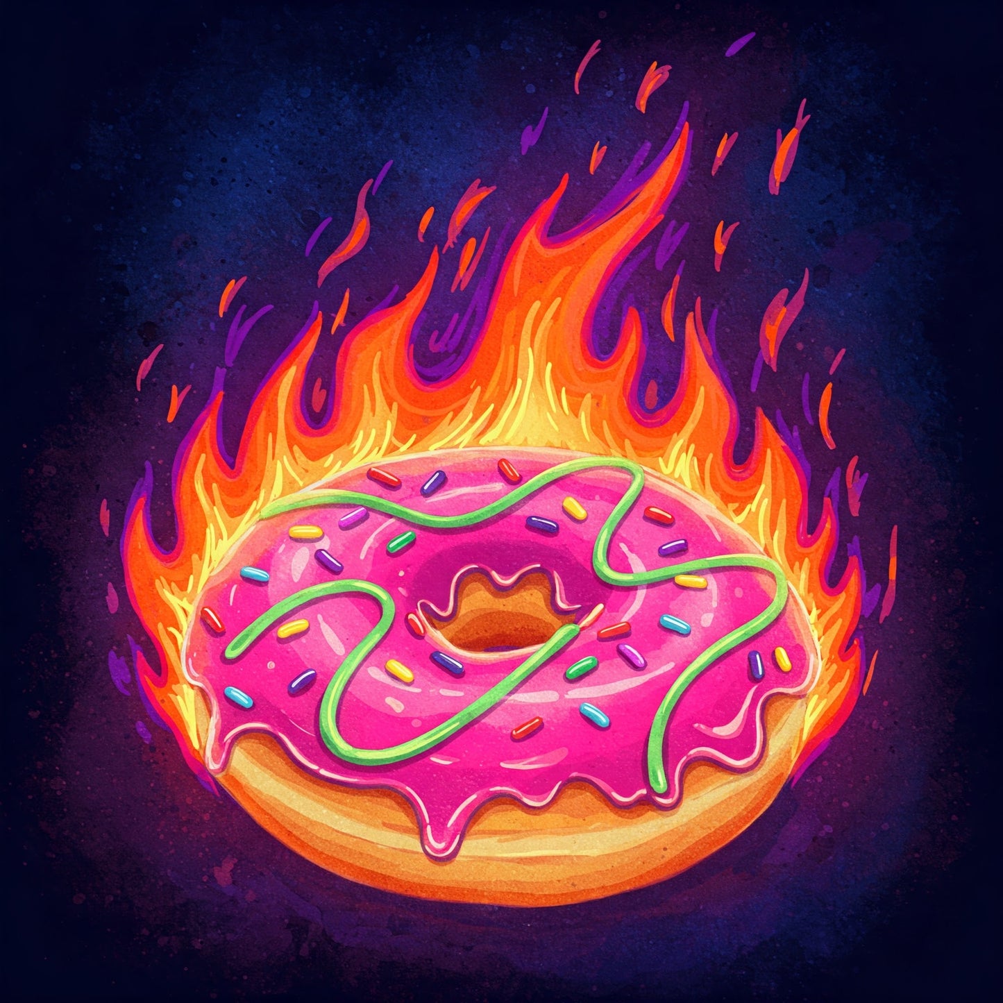 Donuts On Fire Collection of 100