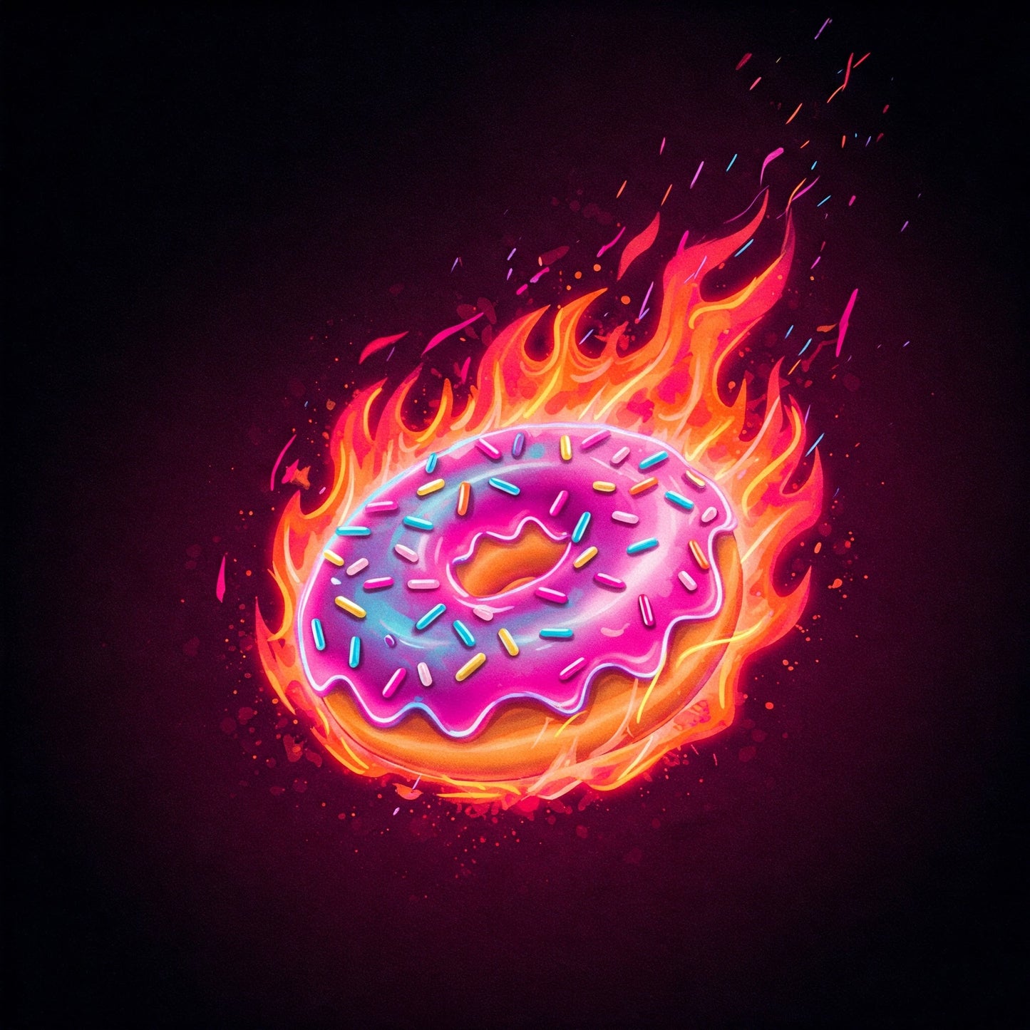 Donuts On Fire Collection of 100