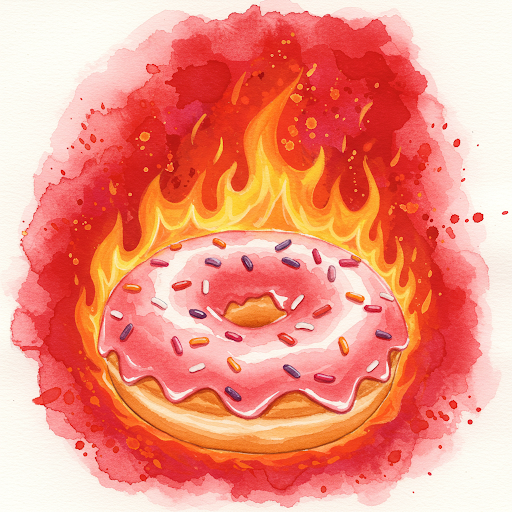 Donuts On Fire Collection of 100