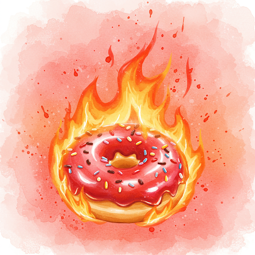 Donuts On Fire Collection of 100