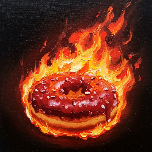 Donuts On Fire Collection of 100