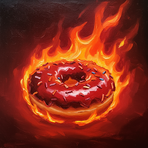 Donuts On Fire Collection of 100