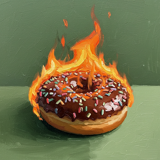 Donuts On Fire Collection of 100