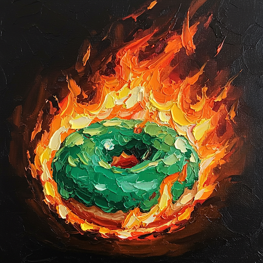 Donuts On Fire Collection of 100