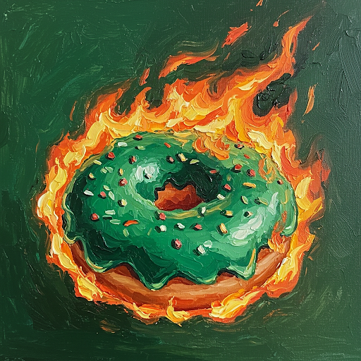 Donuts On Fire Collection of 100