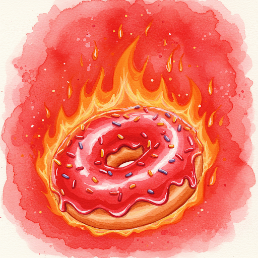 Donuts On Fire Collection of 100