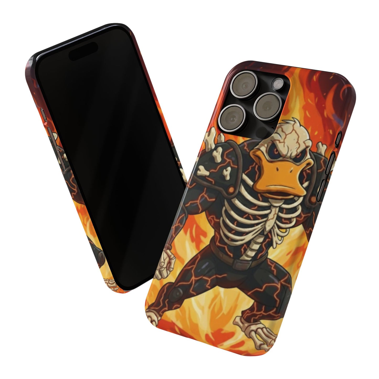 Halloween Agent Quacks Series Slim Phone Cases - Skeleton Quacks Design