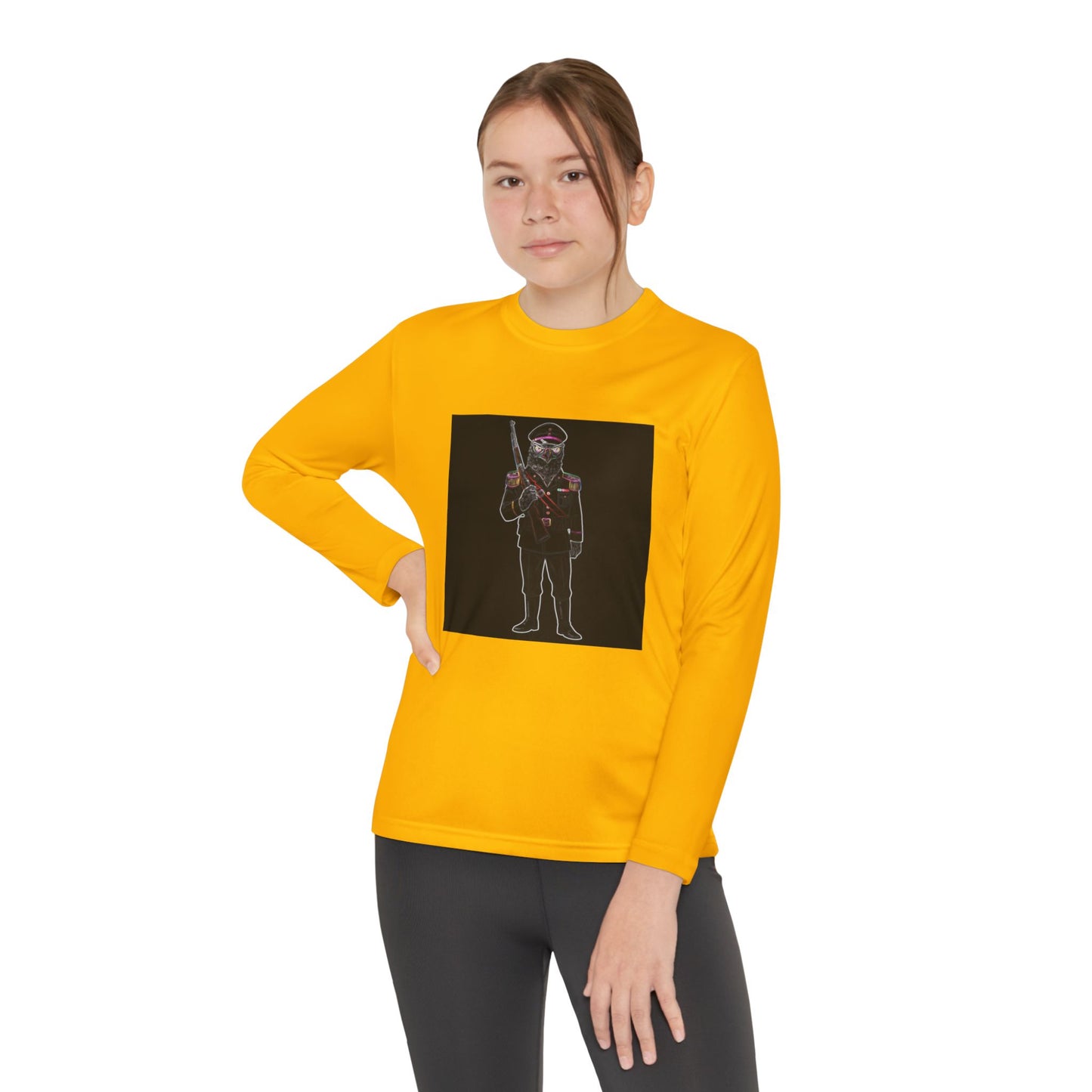 Agent Quacks Series Youth Long Sleeve Competitor Tee - General Talon Design