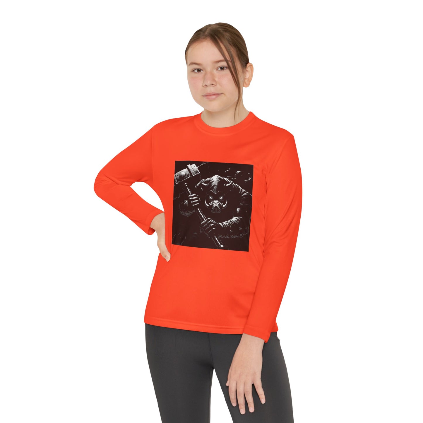 Agent Quacks Series Youth Long Sleeve Competitor Tee - Bloodtusk Design