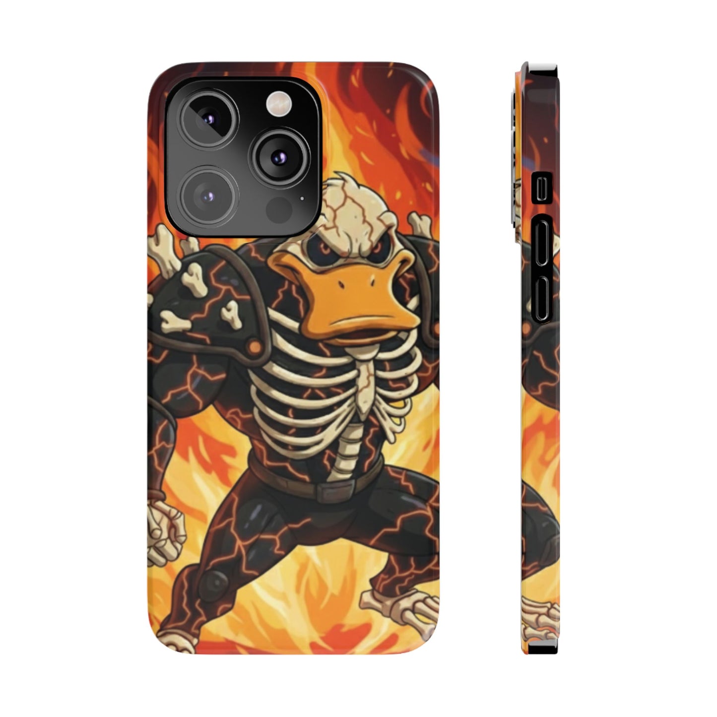 Halloween Agent Quacks Series Slim Phone Cases - Skeleton Quacks Design