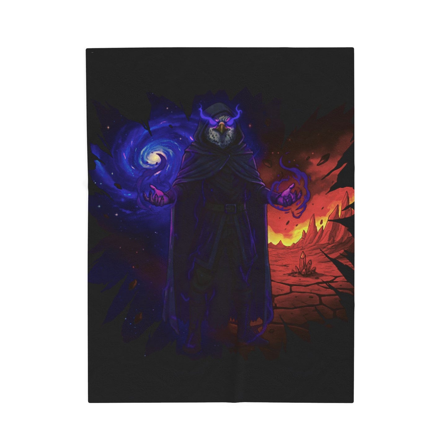 Halloween Agent Quacks Series Velveteen Plush Blanket - Wizard Talon Design