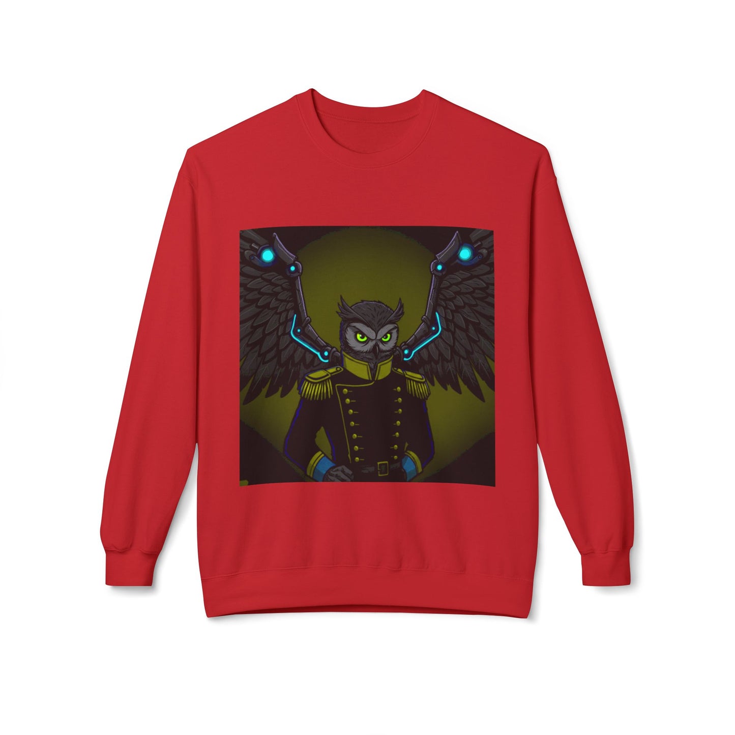 Agent Quacks Series Unisex Midweight Softstyle Fleece Crewneck Sweatshirt - General Onyx Design